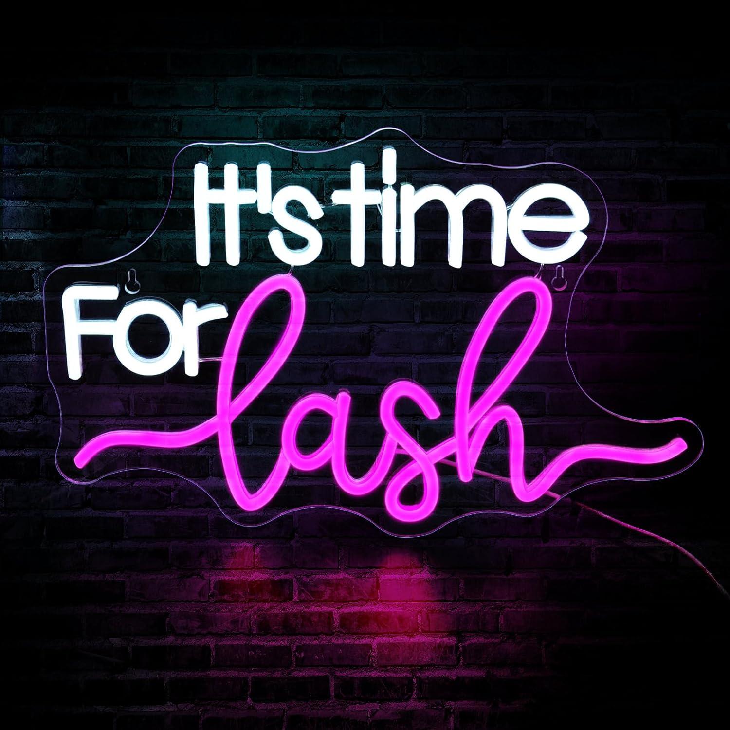 Beauty Makeup Bar - Insegna al Neon LED 'It's Time