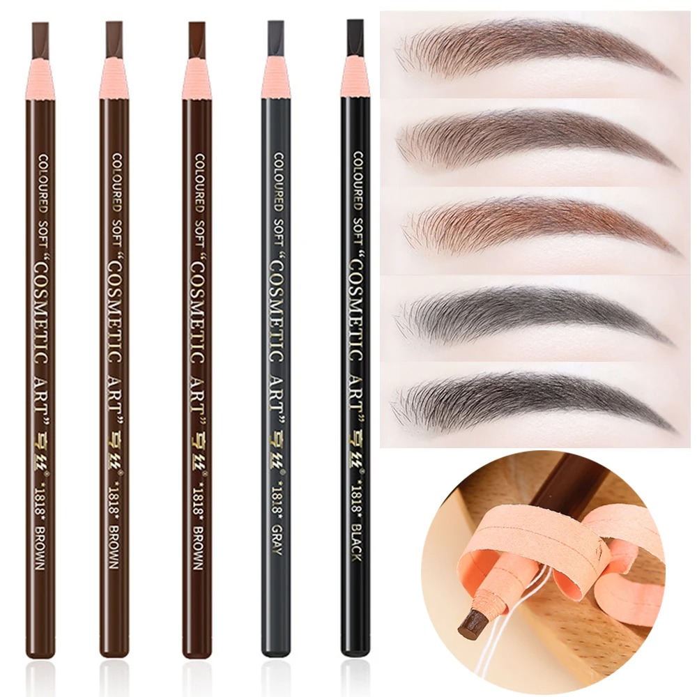 Eyebrow Pomade Pencil - 5pcs matita per sopracciglia trucco permanente