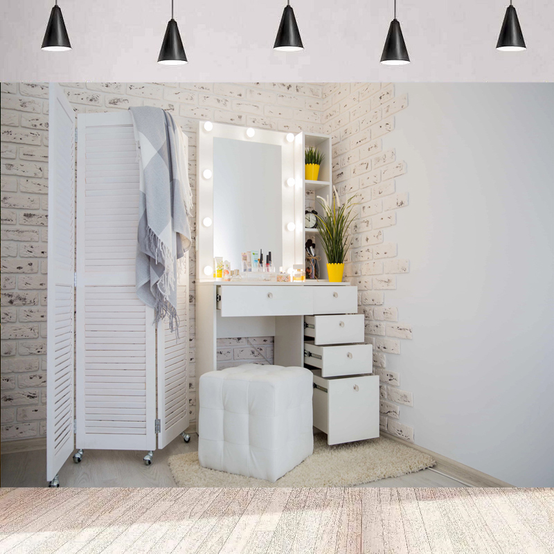 Beauty Makeup School - Sfondo Fotografico Rosa per Sala Trucco,