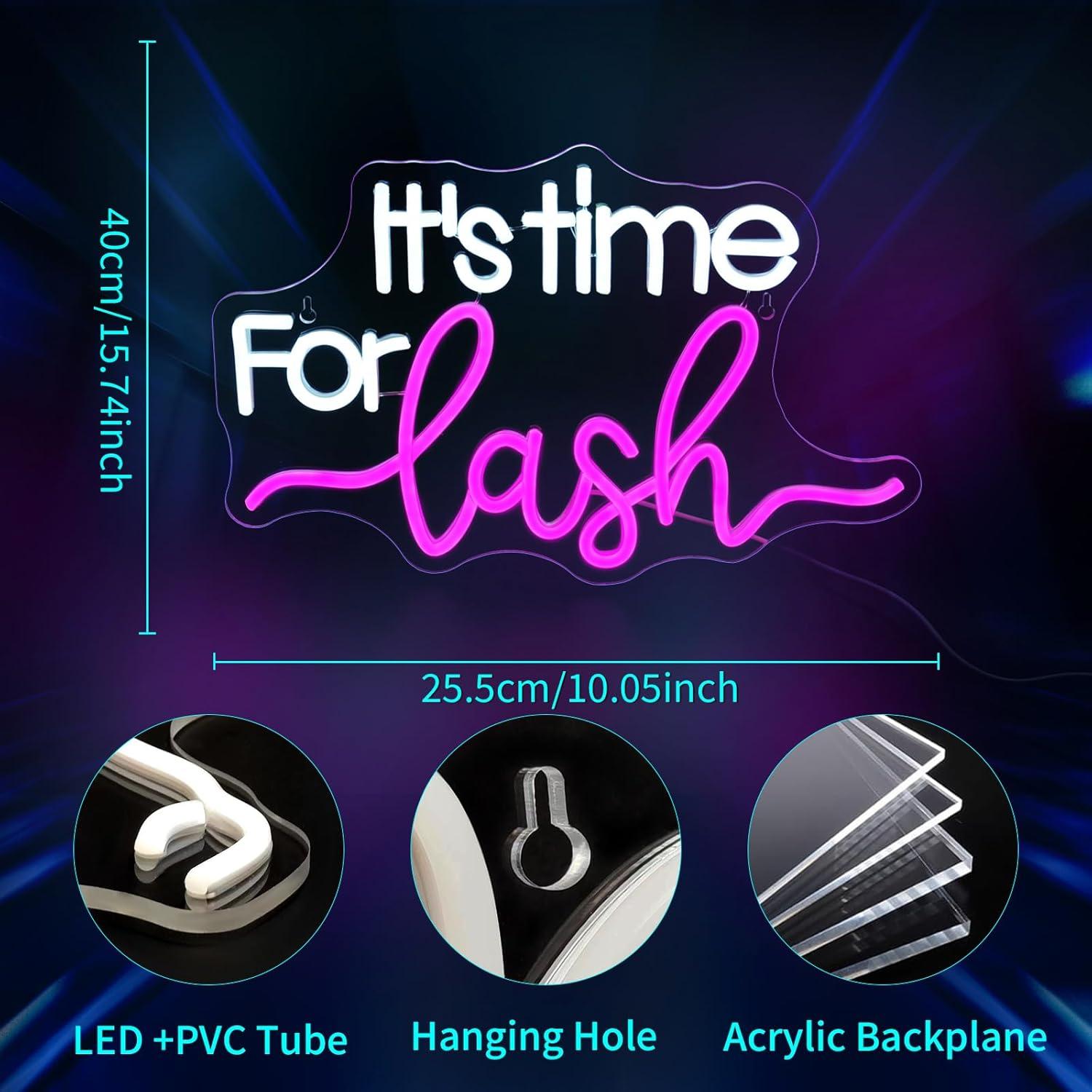 Insegna al Neon LED 'It's Time - Beauty Makeup Bar recensione e prezzo